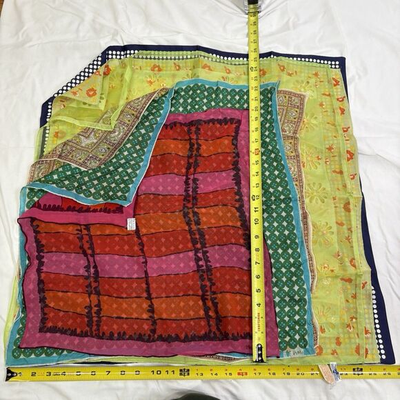 Lot 15 Vintage MCM Scarves VERA Italy Japan Silk nylon Polyester 50s 60s 70s 80s - Picture 4 of 16